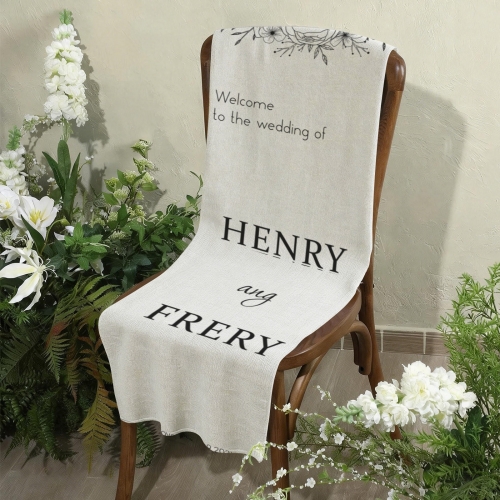 Cotton Linen Wall Tapestry 12"x 40" | Ships from USA