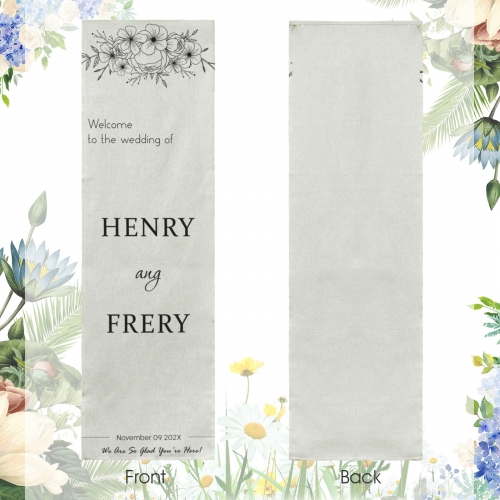 Cotton Linen Wall Tapestry 12"x 40" | Ships from USA