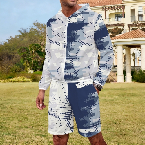 Men's Lightweight Sun Hoodie & Shorts (Model Sets 34)