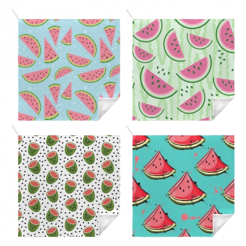 Hand Towel (Pack of 4)(One Side Printing) | Ships from USA