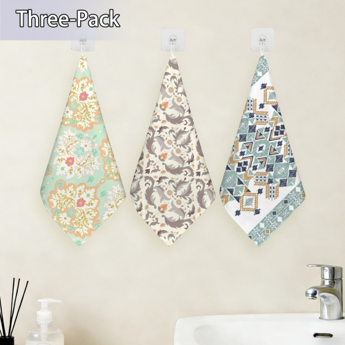 Hand Towel (Pack of 3)(One Side Printing) | Ships from USA