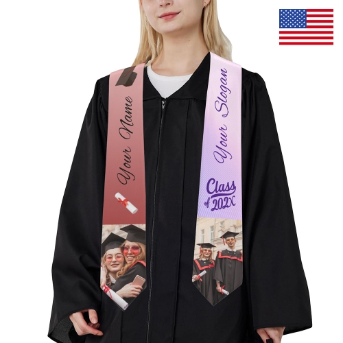 Custom Adult Graduation Stole | Shipped from USA