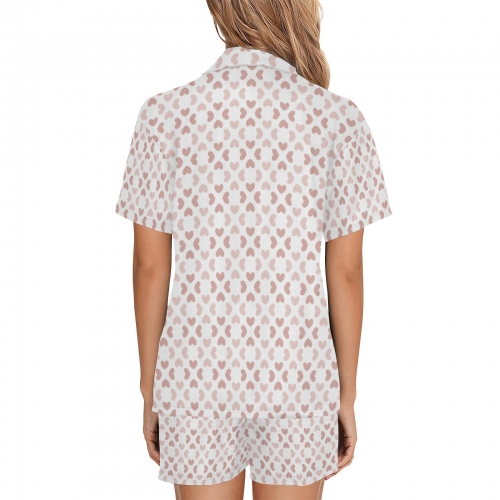 Women's V-Neck Short Pajama Set (Model Sets 11) | Shipped from USA