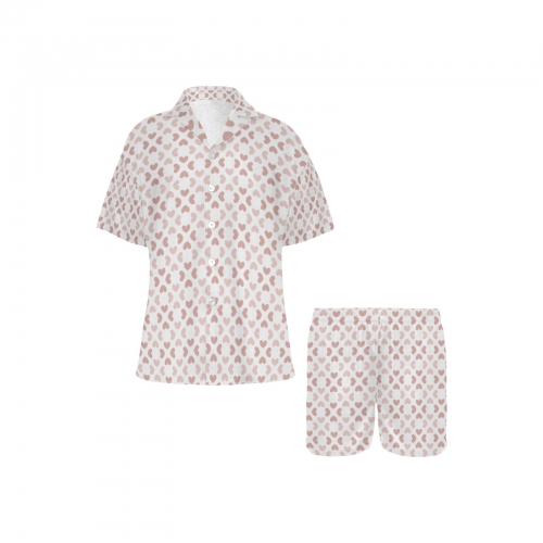 Women's V-Neck Short Pajama Set (Model Sets 11) | Shipped from USA