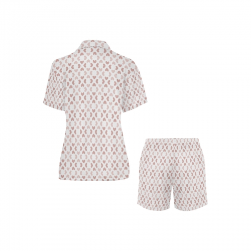 Women's V-Neck Short Pajama Set (Model Sets 11) | Shipped from USA