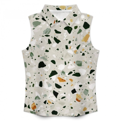 New Sleeveless Polo Tank Top