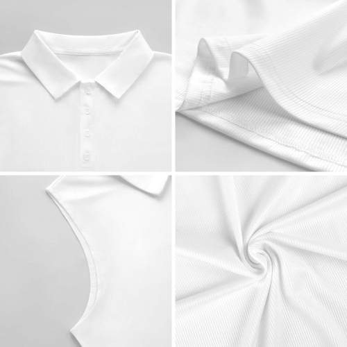 New Sleeveless Polo Tank Top
