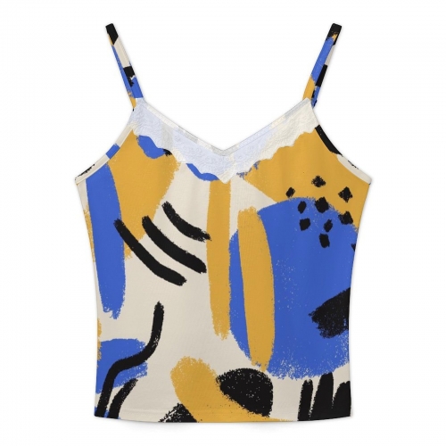 Women’s V-Neck Lace Trim Camisole