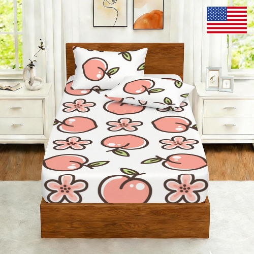 Twin Bedding Set (Fitted Sheet + Pillowcases) | Ships from USA