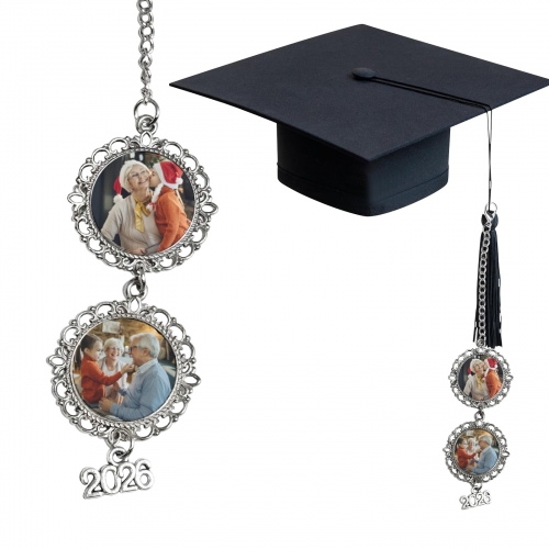 Graduation Cap Photo Charm  | Ships from USA