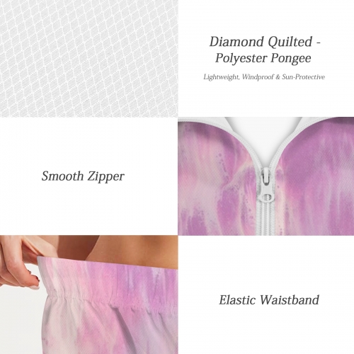 Women's Short Windbreaker 2 Piece Set (Model Sets 35)