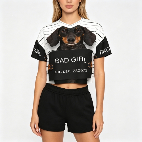 Women’s Cropped V-Neck Soccer Jersey