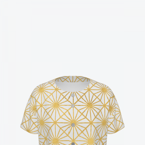 Women’s Short Sleeve Baseball Jersey with Buttons