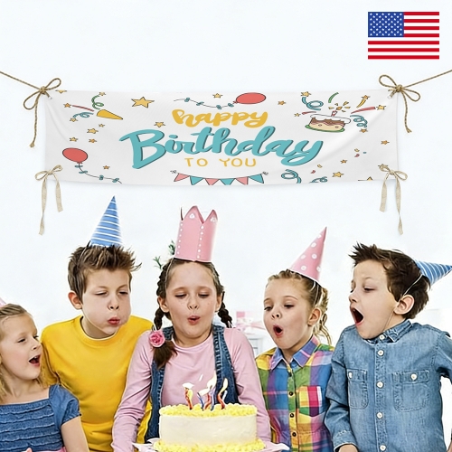 Festival Banner 47x12inch  | Ships from USA