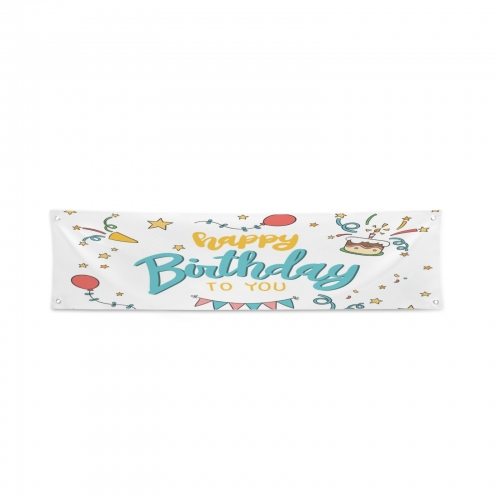 Festival Banner 47x12inch  | Ships from USA