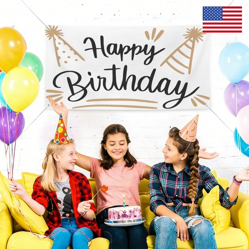 Festival Banner 47x24inch  | Ships from USA