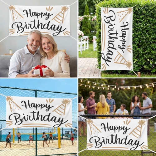 Festival Banner 47x24inch  | Ships from USA