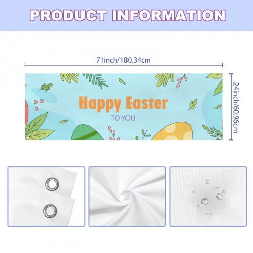 Festival Banner 71x24inch  | Ships from USA