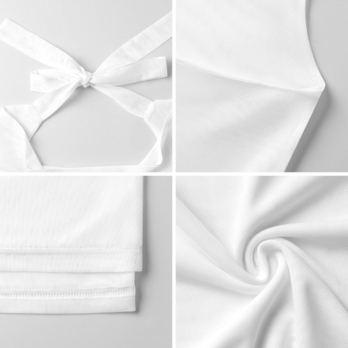 Halter Neck Sheer Cover-Up Dress