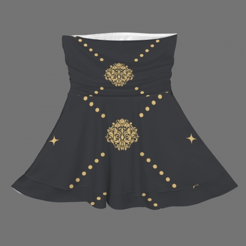 Strapless Tube Ruffle Tiered Mini Dress