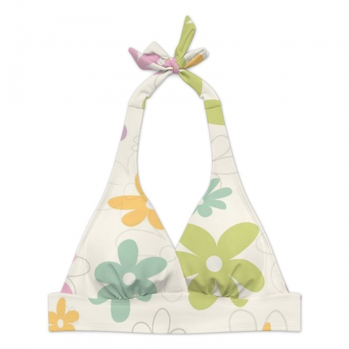 Strappy Two-Piece Slit Skirt Swimsuit Set