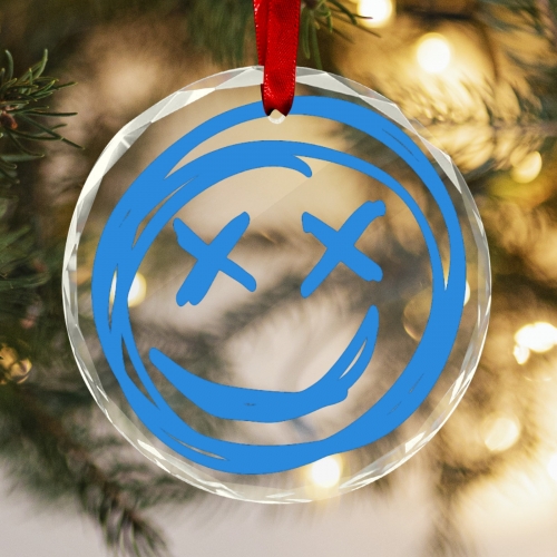 Sunflower-Shaped Crystal Glass Ornament  | Ships from USA