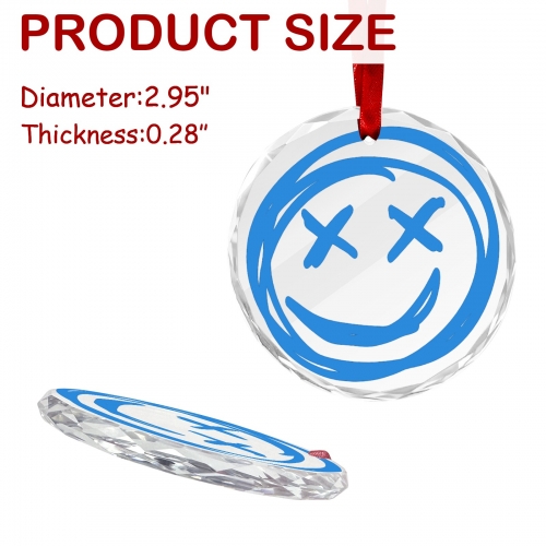 Sunflower-Shaped Crystal Glass Ornament  | Ships from USA