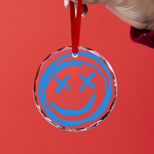 Sunflower-Shaped Crystal Glass Ornament  | Ships from USA