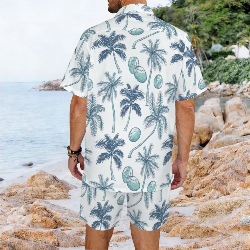 Men's Hawaiian Shirt & Shorts Set (Model Sets 26)