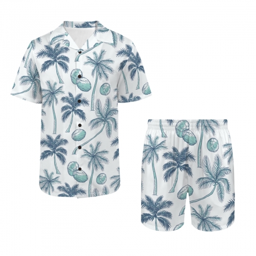 Men's Hawaiian Shirt & Shorts Set (Model Sets 26)
