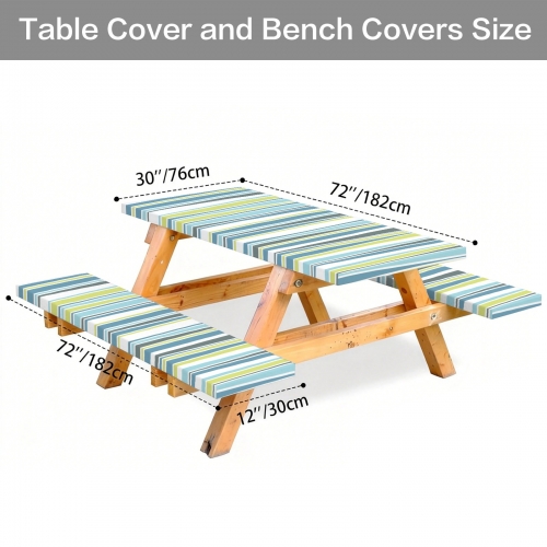 Picnic Table & Bench Covers Set 72"X30" | Ships from USA