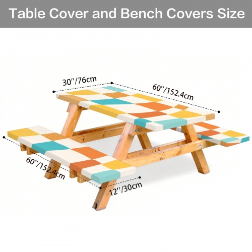 Picnic Table & Bench Covers Set 60"X30" | Ships from USA