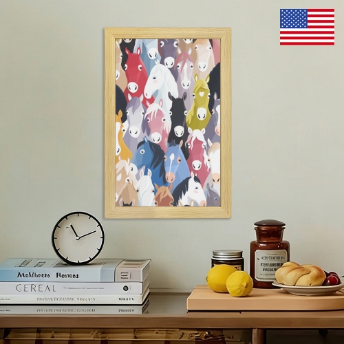 Natural Wood Framed Art Print 8" x 12" | Ships from USA