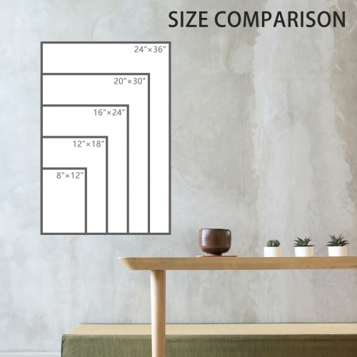 Natural Wood Framed Art Print 8" x 12" | Ships from USA