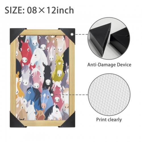 Natural Wood Framed Art Print 8" x 12" | Ships from USA