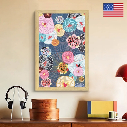 Natural Wood Framed Art Print 12" x 18" | Ships from USA