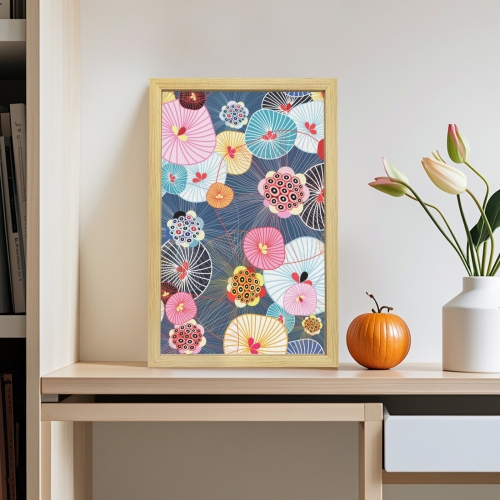 Natural Wood Framed Art Print 12" x 18" | Ships from USA