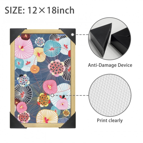 Natural Wood Framed Art Print 12" x 18" | Ships from USA