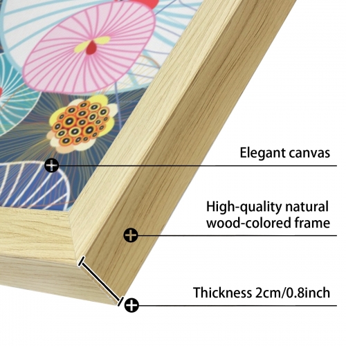 Natural Wood Framed Art Print 12" x 18" | Ships from USA