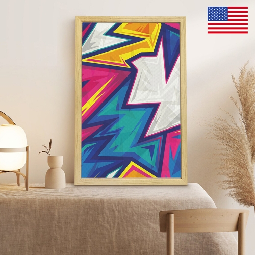 Natural Wood Framed Art Print 16" x 24" | Ships from USA