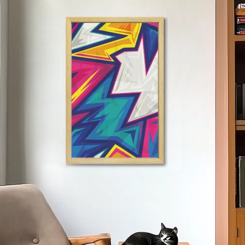 Natural Wood Framed Art Print 16" x 24" | Ships from USA