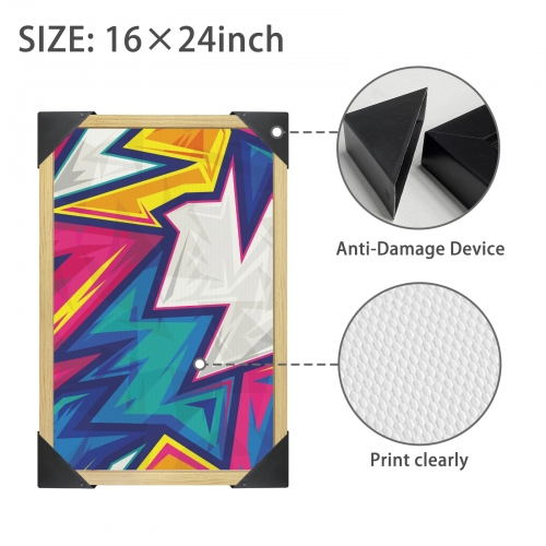 Natural Wood Framed Art Print 16" x 24" | Ships from USA