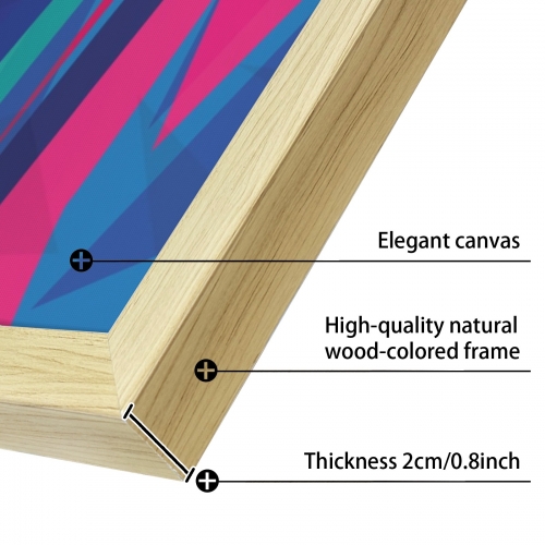 Natural Wood Framed Art Print 16" x 24" | Ships from USA