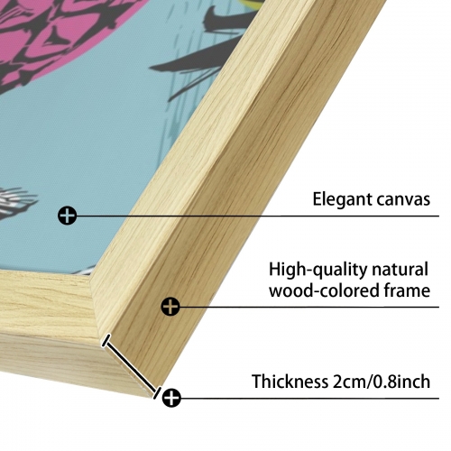 Natural Wood Framed Art Print 20" x 30" | Ships from USA