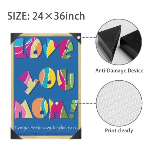 Natural Wood Framed Art Print 24" x 36" | Ships from USA