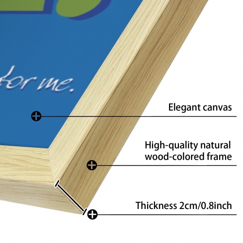 Natural Wood Framed Art Print 24" x 36" | Ships from USA