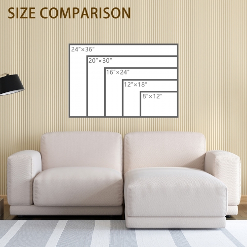 Natural Wood Framed Art Print 24" x 16" | Ships from USA