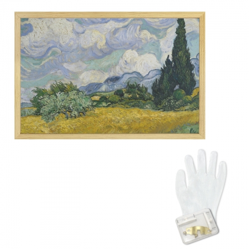 Natural Wood Framed Art Print 30" x 20" | Ships from USA