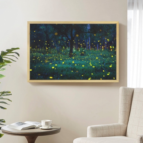 Natural Wood Framed Art Print 36" x 24" | Ships from USA