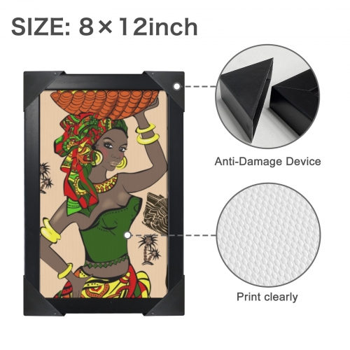 Black Framed Art Print 8" x 12" | Ships from USA